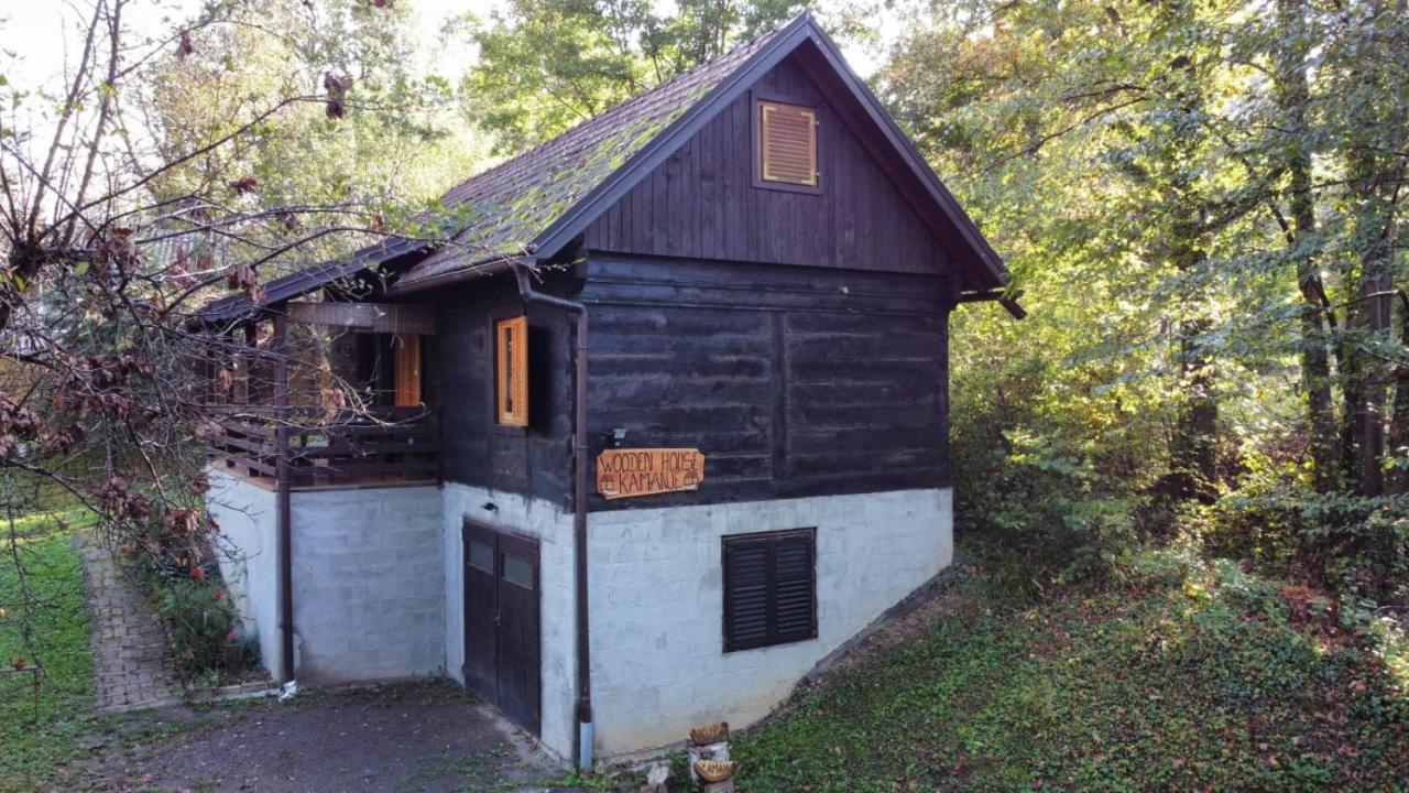 Wooden House Near The River Kupa Kamanje Eksteriør bilde