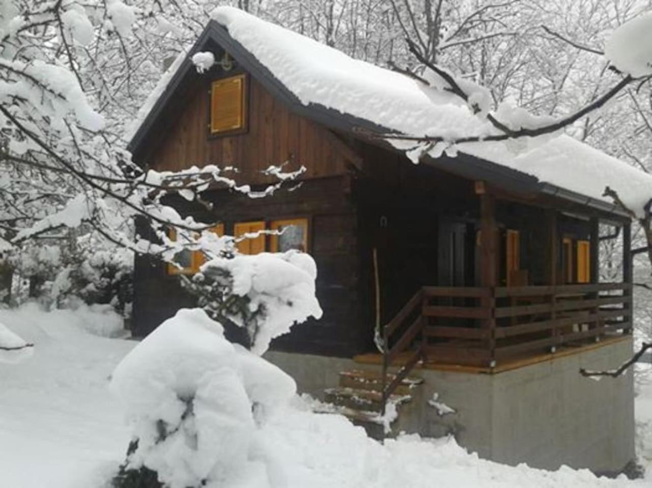 Wooden House Near The River Kupa Kamanje Eksteriør bilde